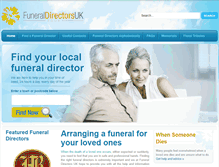 Tablet Screenshot of funeraldirectors-uk.co.uk